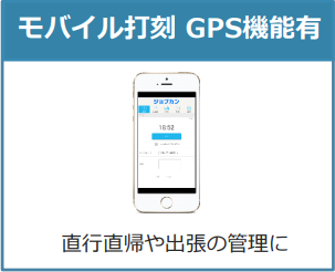 モバイル打刻 GPS機能有