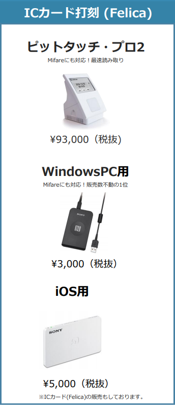 ICカード打刻 (Felica)