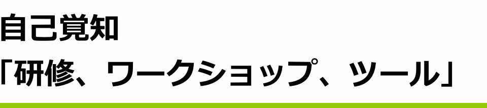 自己覚知「研修、ワークショップ、ツール」