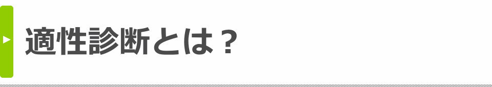 適性診断とは？